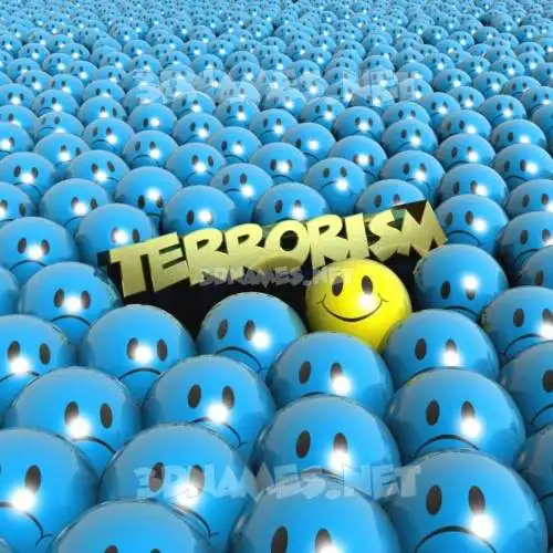 terrorism in Special Smileys style - 3D name wallpaper terrorism in Special Smileys style - 3D name wallpaper