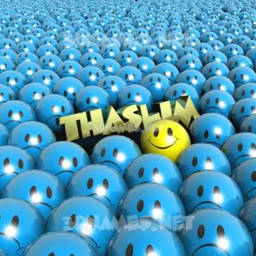 thaslim in Special Smileys style - 3D name wallpaper