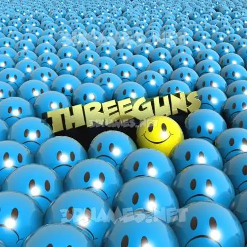 threeguns in Special Smileys style - 3D name wallpaper threeguns in Special Smileys style - 3D name wallpaper