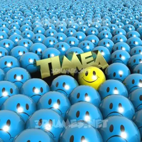 timea in Special Smileys style - 3D name wallpaper