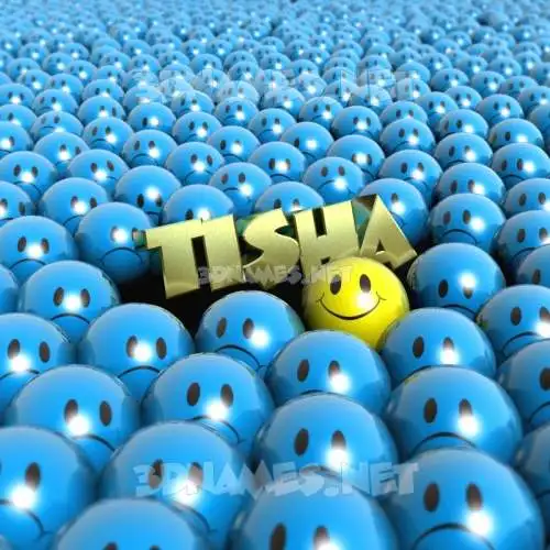 tisha in Special Smileys style - 3D name wallpaper