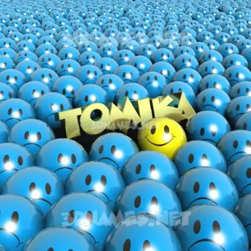 tomika in Special Smileys style - 3D name wallpaper