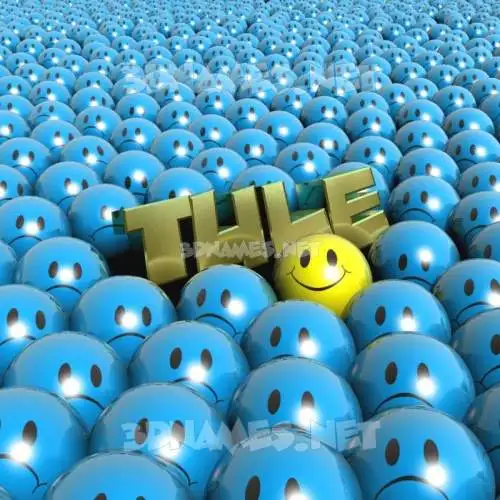 tule in Special Smileys style - 3D name wallpaper tule in Special Smileys style - 3D name wallpaper