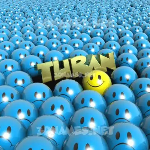 turan in Special Smileys style - 3D name wallpaper