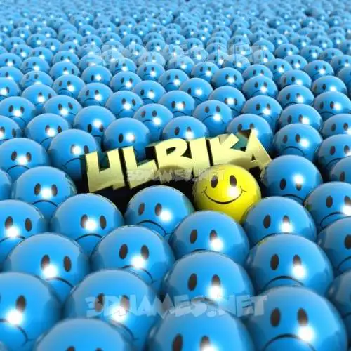 ulrika in Special Smileys style - 3D name wallpaper