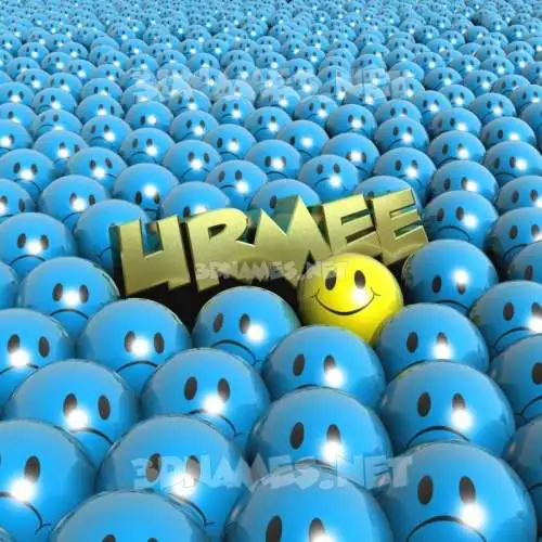 urmee in Special Smileys style - 3D name wallpaper