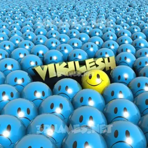 vikilesh in Special Smileys style - 3D name wallpaper