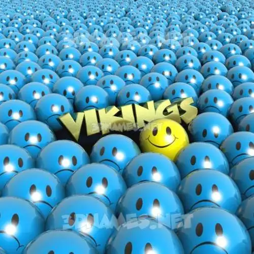vikings in Special Smileys style - 3D name wallpaper