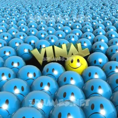 vinal in Special Smileys style - 3D name wallpaper vinal in Special Smileys style - 3D name wallpaper