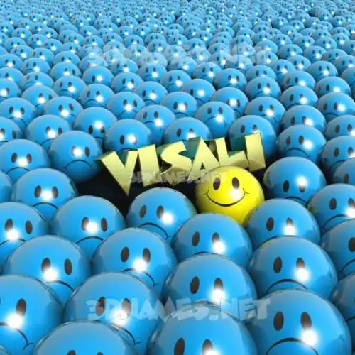 visali in Special Smileys style - 3D name wallpaper