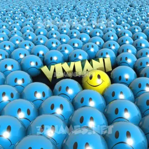 viviani in Special Smileys style - 3D name wallpaper