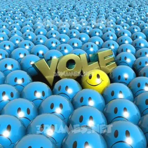 vole in Special Smileys style - 3D name wallpaper