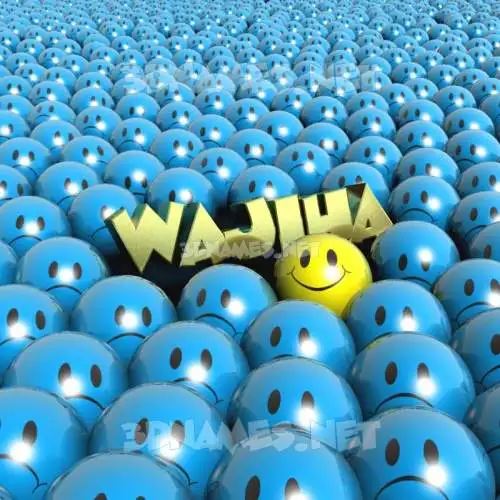 wajiha in Special Smileys style - 3D name wallpaper wajiha in Special Smileys style - 3D name wallpaper