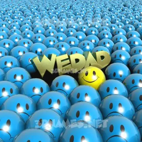 wedad in Special Smileys style - 3D name wallpaper wedad in Special Smileys style - 3D name wallpaper