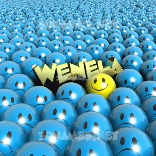 wenela in Special Smileys style - 3D name wallpaper