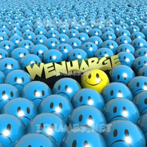 wenharge in Special Smileys style - 3D name wallpaper