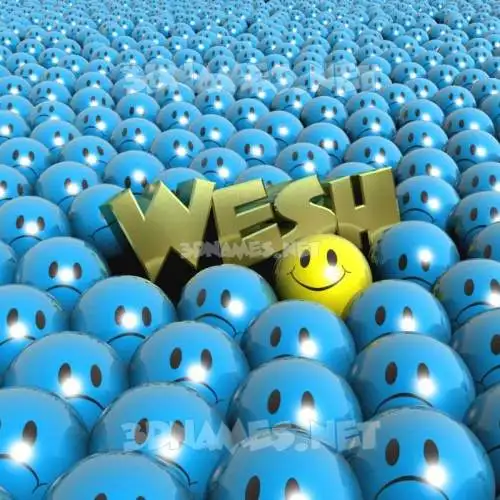 wesh in Special Smileys style - 3D name wallpaper wesh in Special Smileys style - 3D name wallpaper