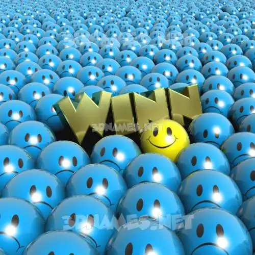 winn in Special Smileys style - 3D name wallpaper