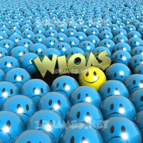 wiqas in Special Smileys style - 3D name wallpaper