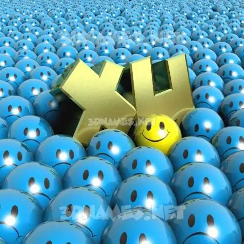 xu in Special Smileys style - 3D name wallpaper