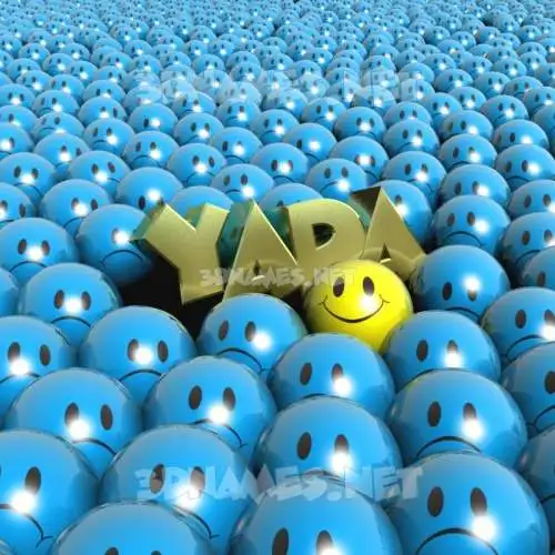 yada in Special Smileys style - 3D name wallpaper