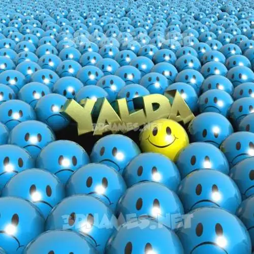 yalda in Special Smileys style - 3D name wallpaper yalda in Special Smileys style - 3D name wallpaper