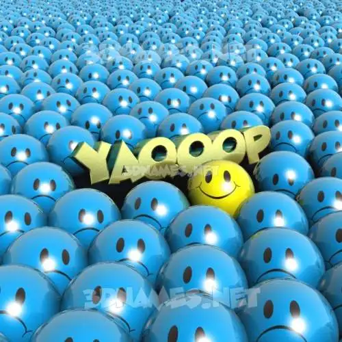 yaqoop in Special Smileys style - 3D name wallpaper