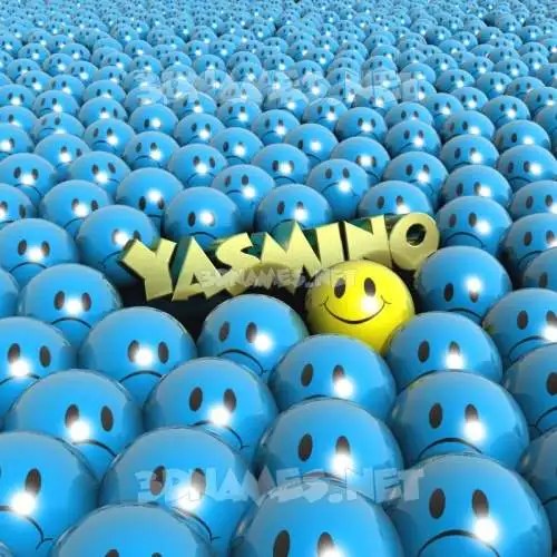 yasmino in Special Smileys style - 3D name wallpaper