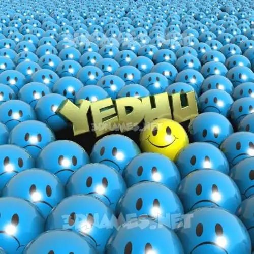 yedhu in Special Smileys style - 3D name wallpaper