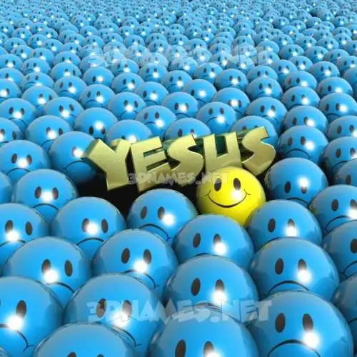 yesus in Special Smileys style - 3D name wallpaper