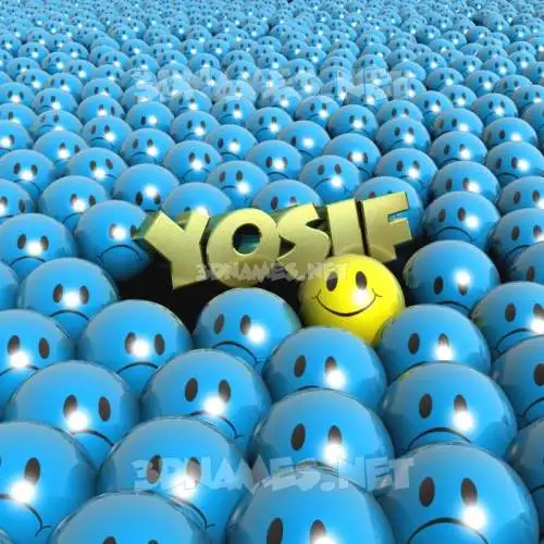 yosif in Special Smileys style - 3D name wallpaper