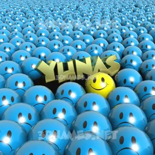 yunas in Special Smileys style - 3D name wallpaper yunas in Special Smileys style - 3D name wallpaper