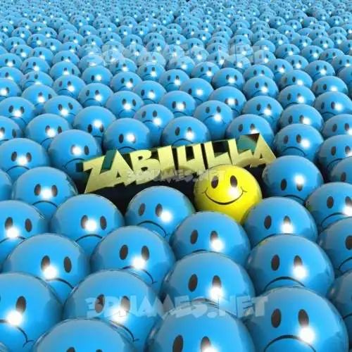 zabiulla in Special Smileys style - 3D name wallpaper