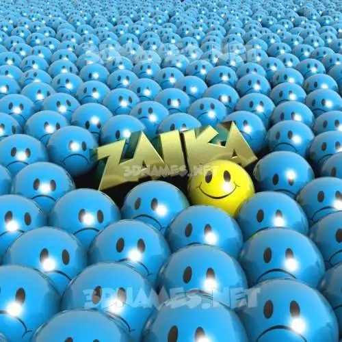 zaika in Special Smileys style - 3D name wallpaper zaika in Special Smileys style - 3D name wallpaper