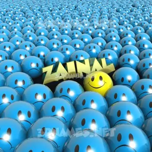 zainal in Special Smileys style - 3D name wallpaper