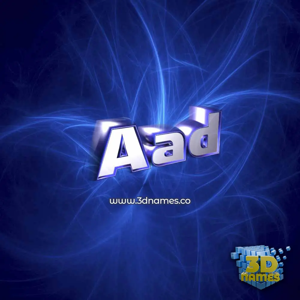 aad in Plasma style - 3D name wallpaper