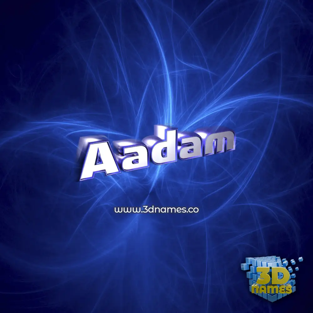 aadam in Plasma style - 3D name wallpaper