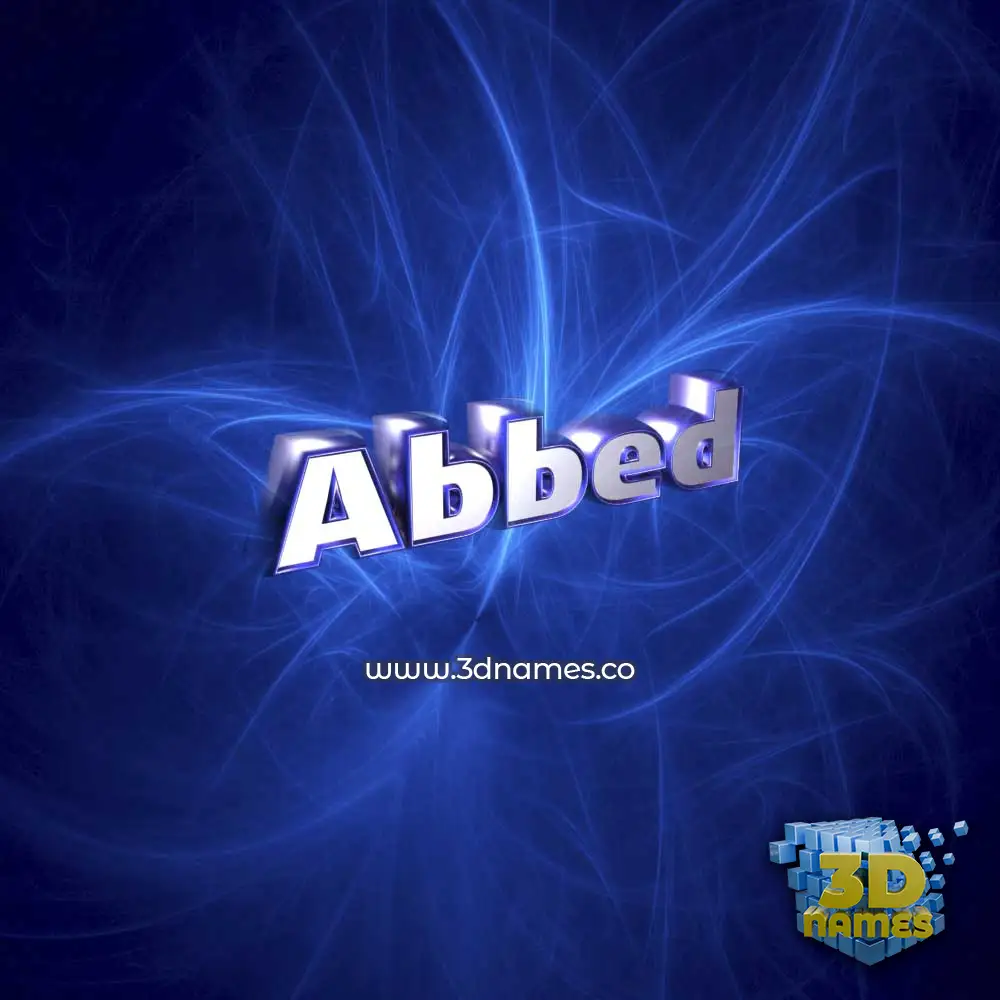 abbed in Plasma style - 3D name wallpaper
