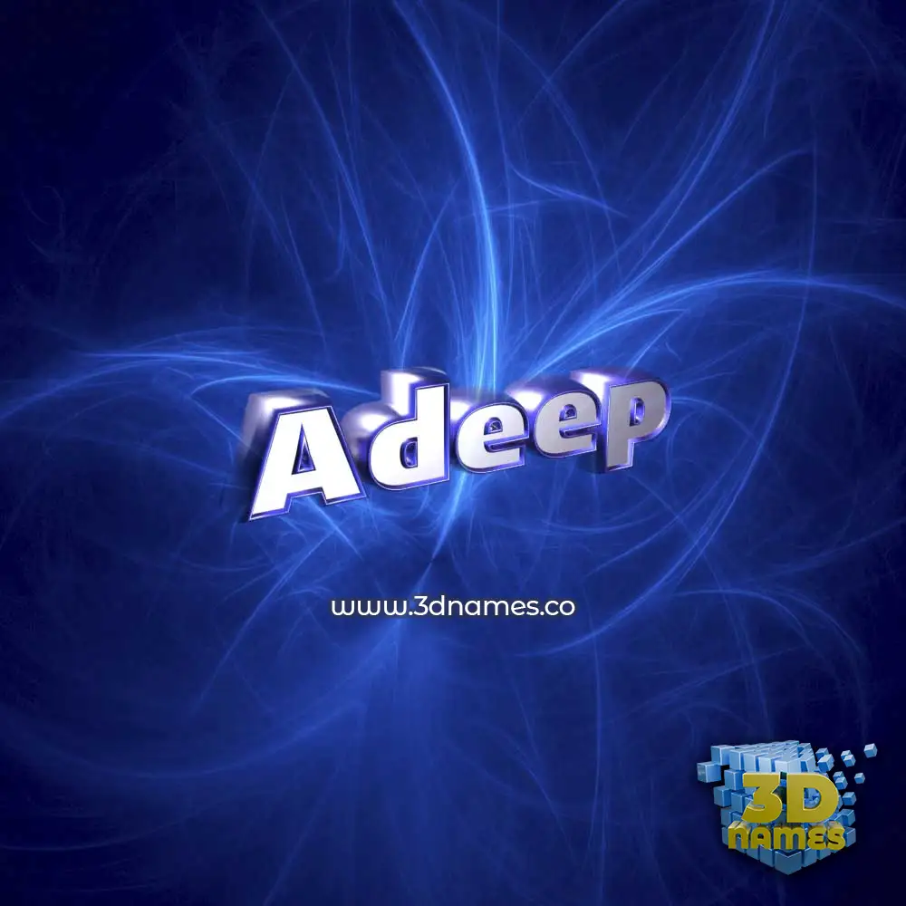 adeep in Plasma style - 3D name wallpaper