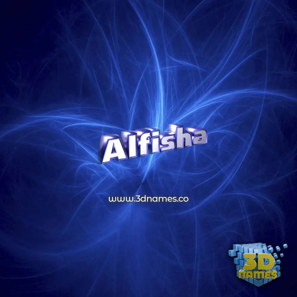 alfisha in Plasma style - 3D name wallpaper alfisha in Plasma style - 3D name wallpaper