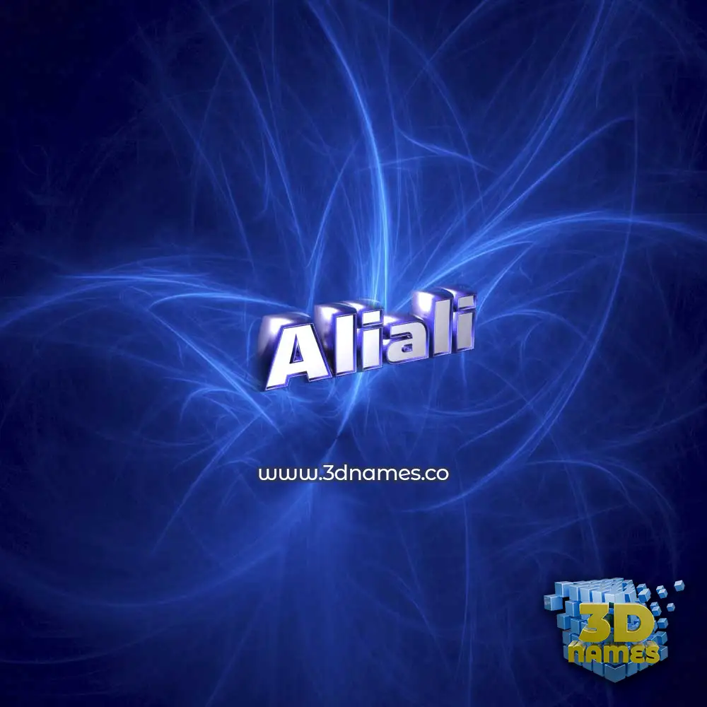 aliali in Plasma style - 3D name wallpaper aliali in Plasma style - 3D name wallpaper