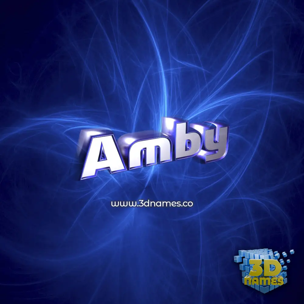 amby in Plasma style - 3D name wallpaper amby in Plasma style - 3D name wallpaper