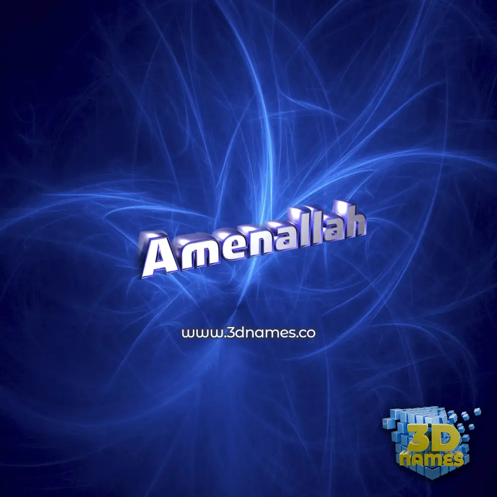 amenallah in Plasma style - 3D name wallpaper amenallah in Plasma style - 3D name wallpaper