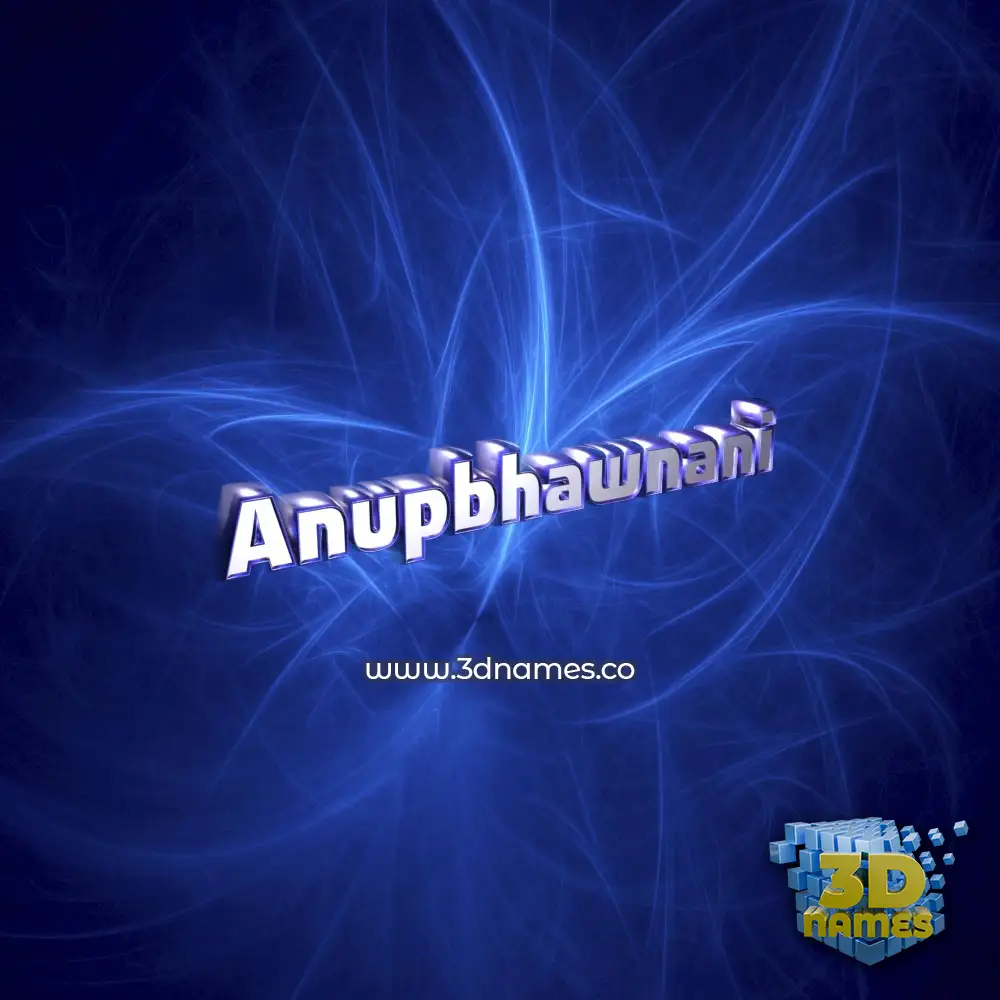 anupbhawnani in Plasma style - 3D name wallpaper