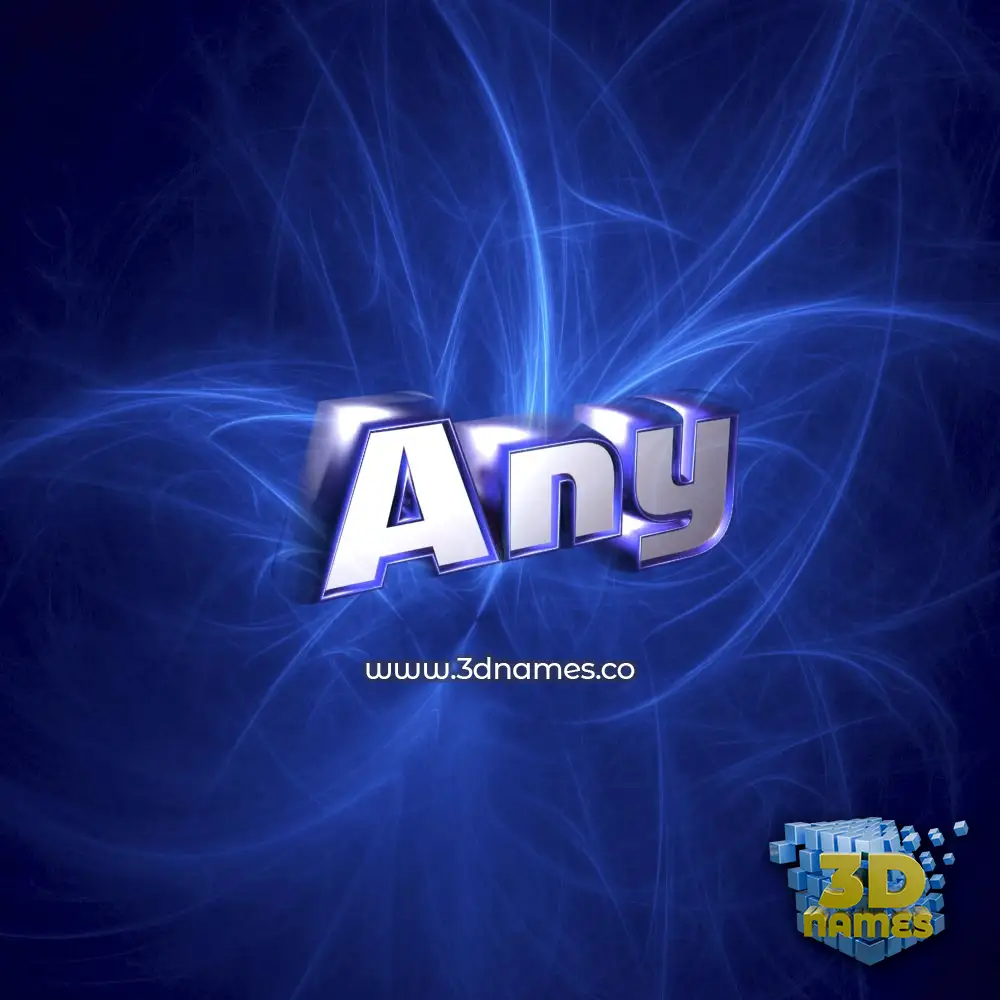 any in Plasma style - 3D name wallpaper any in Plasma style - 3D name wallpaper