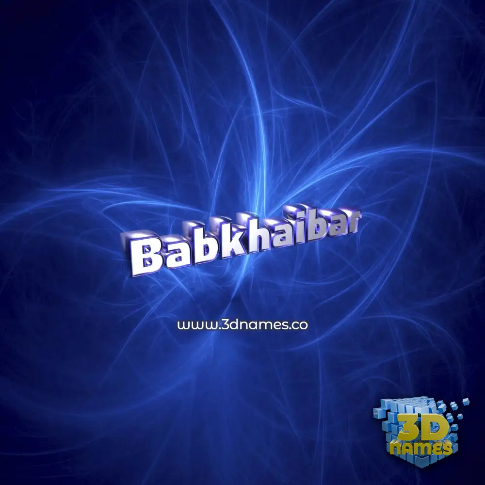 babkhaibar in Plasma style - 3D name wallpaper babkhaibar in Plasma style - 3D name wallpaper