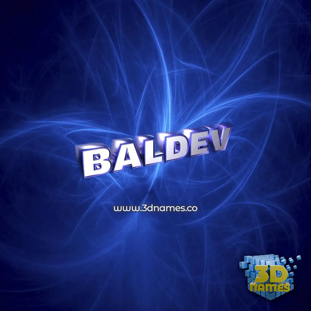 baldev in Plasma style - 3D name wallpaper
