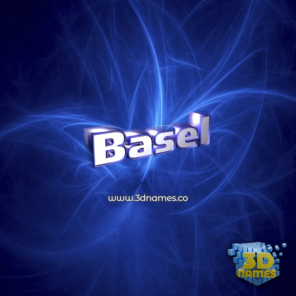 basel in Plasma style - 3D name wallpaper