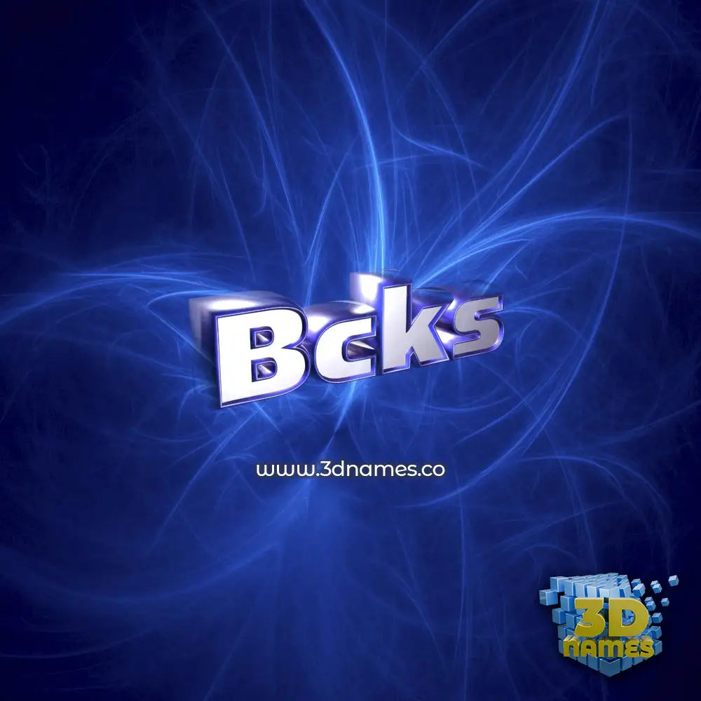 bcks in Plasma style - 3D name wallpaper bcks in Plasma style - 3D name wallpaper