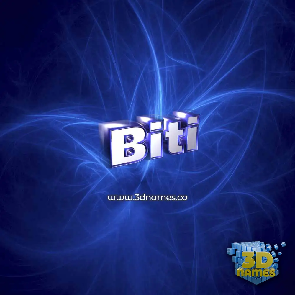 biti in Plasma style - 3D name wallpaper